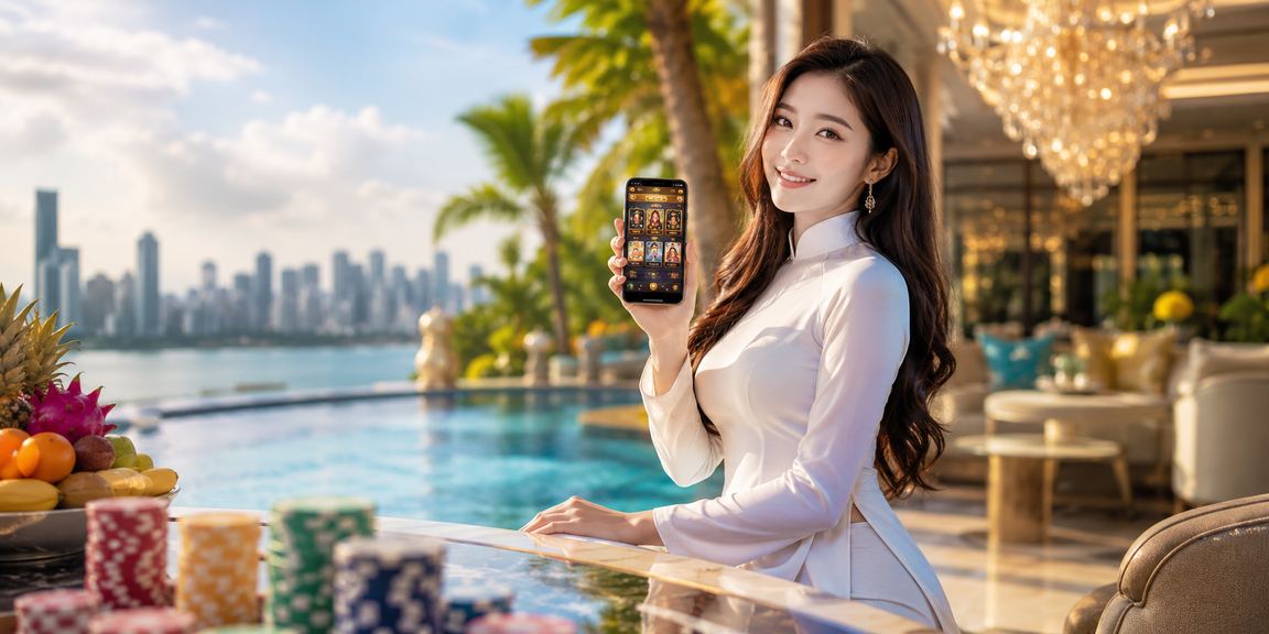 Trò chơi bài truyền thống vùng sông Mekong với trang phục áo dài Việt Nam